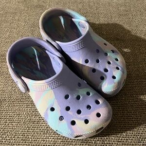 Crocs Purple Swirl Clogs